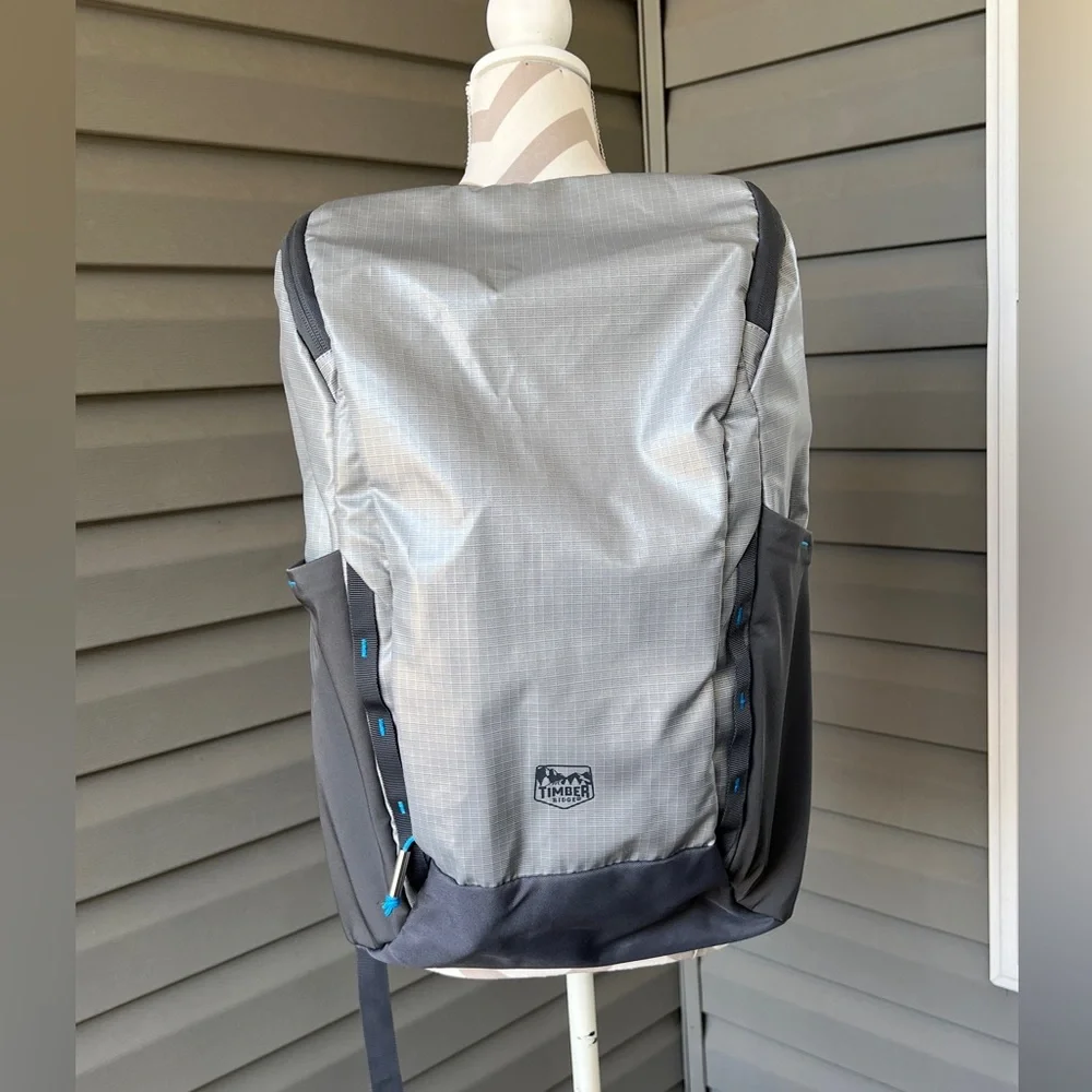 Timber Ridge Xplorer 25L Hiking Pack Reflective Accents & Waist Strap Gray